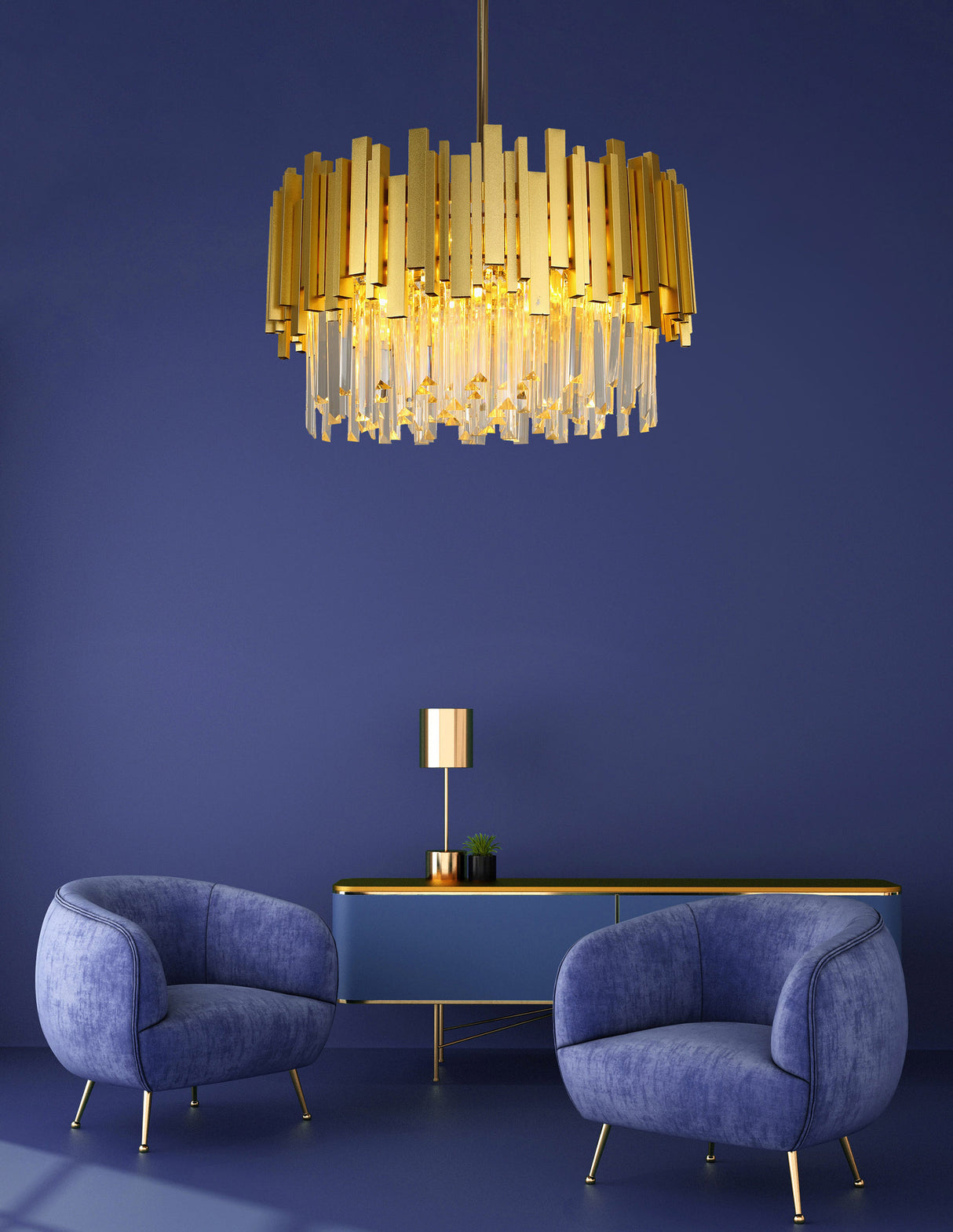 מנורת תלייה קריסטל יוקרתית טופ דגם | A