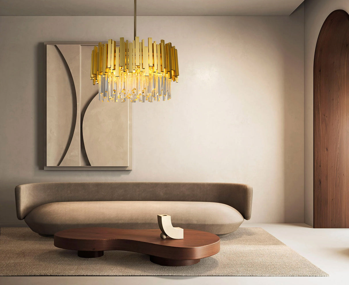 מנורת תלייה קריסטל יוקרתית טופ דגם | A