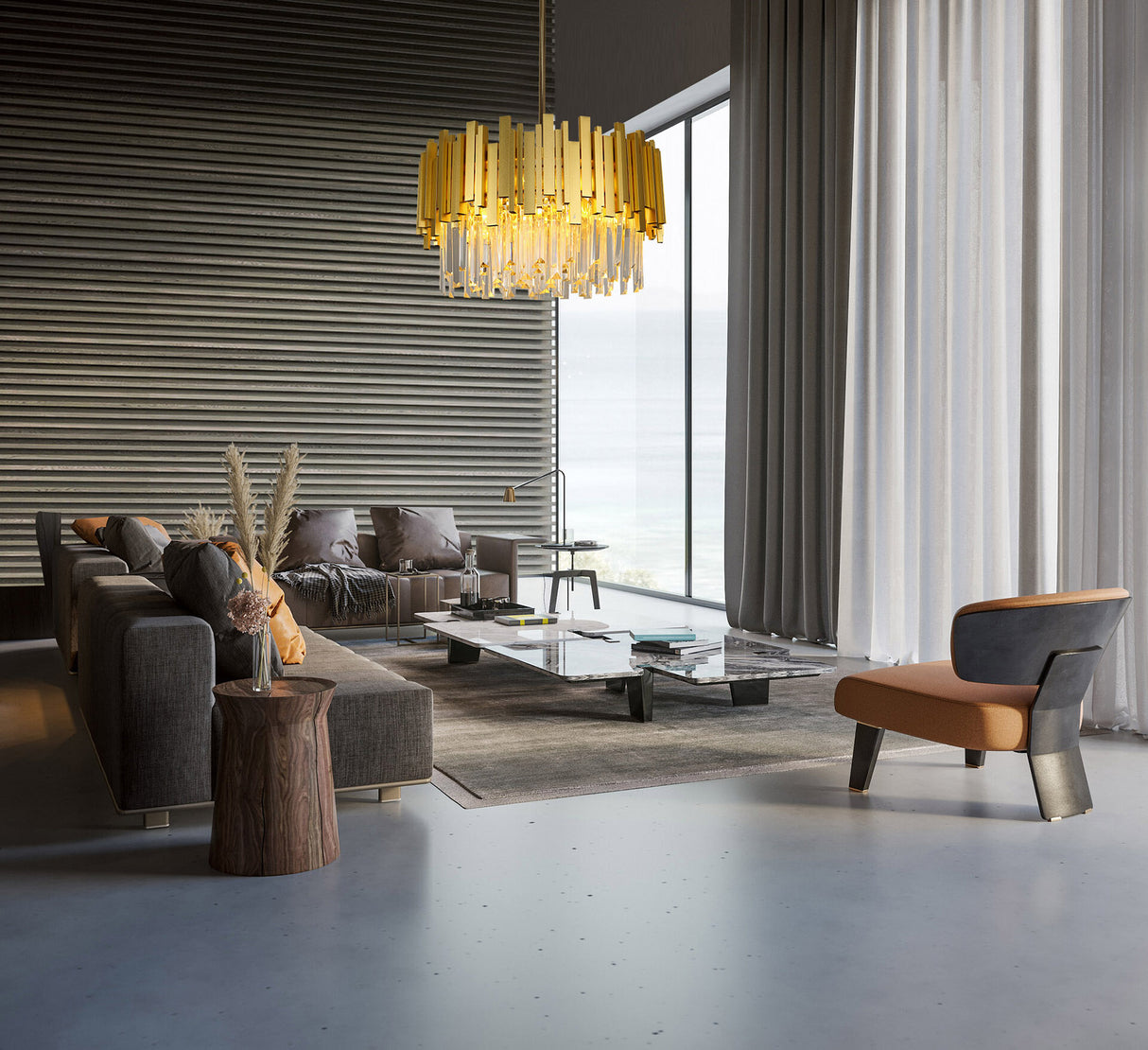 מנורת תלייה קריסטל יוקרתית טופ דגם | A