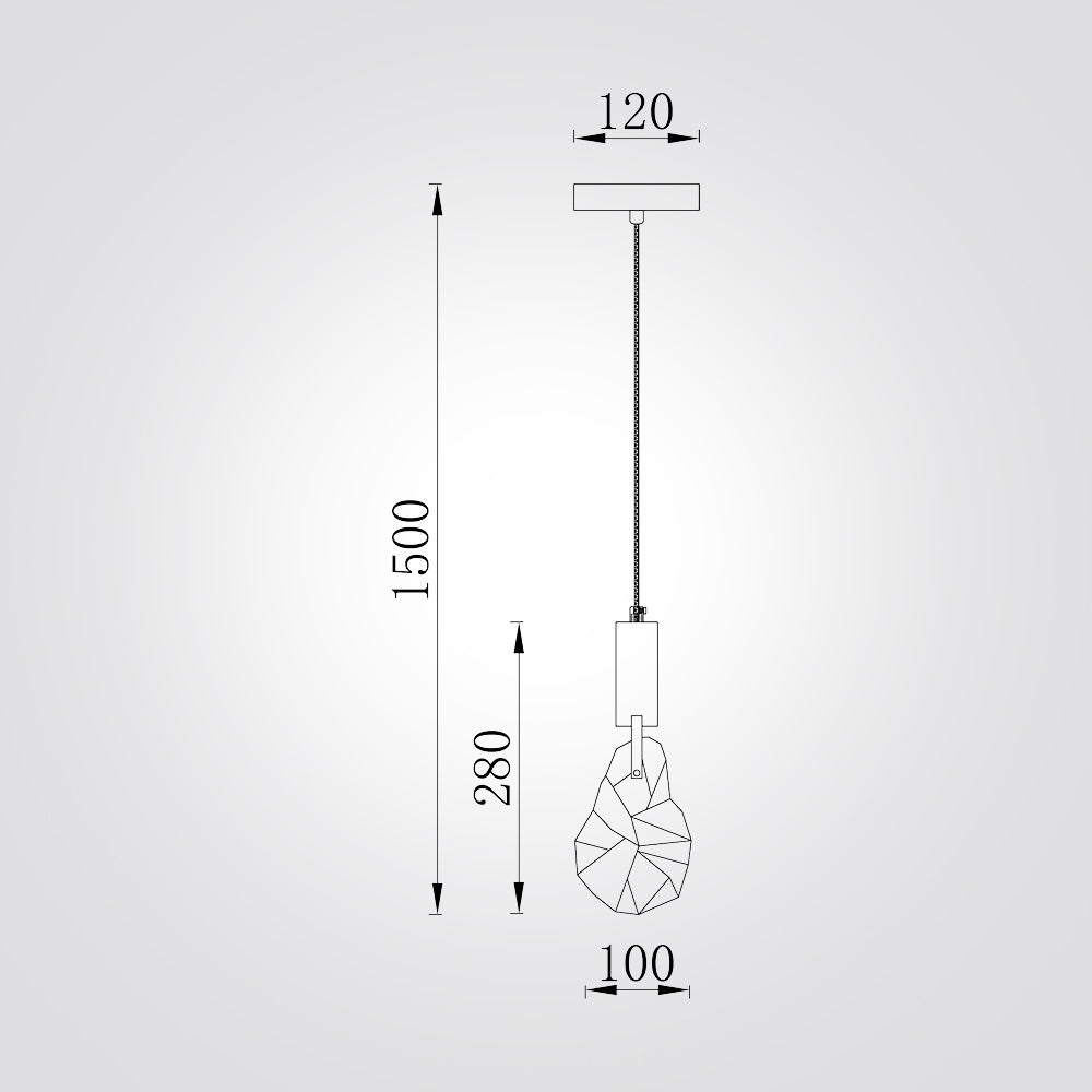 מנורת תלייה קריסטל דיימונד
