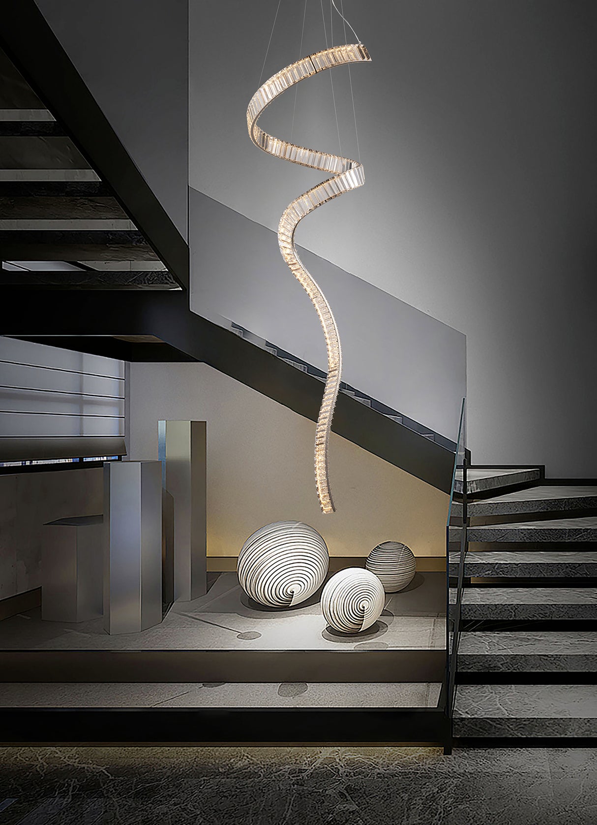 מנורת תלייה קריסטל רומל דגם| A