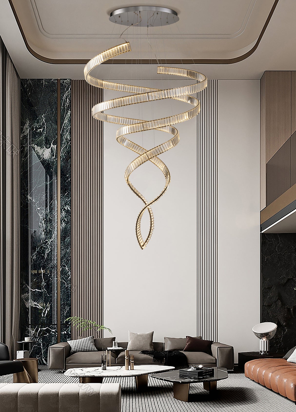 מנורת תלייה קריסטל רומל דגם| C