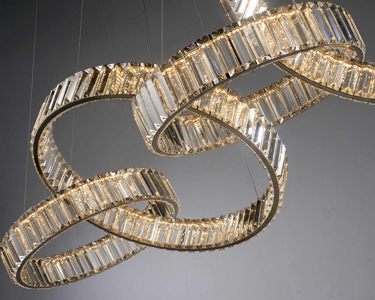 מנורת תלייה קריסטל חוליו דגם| C