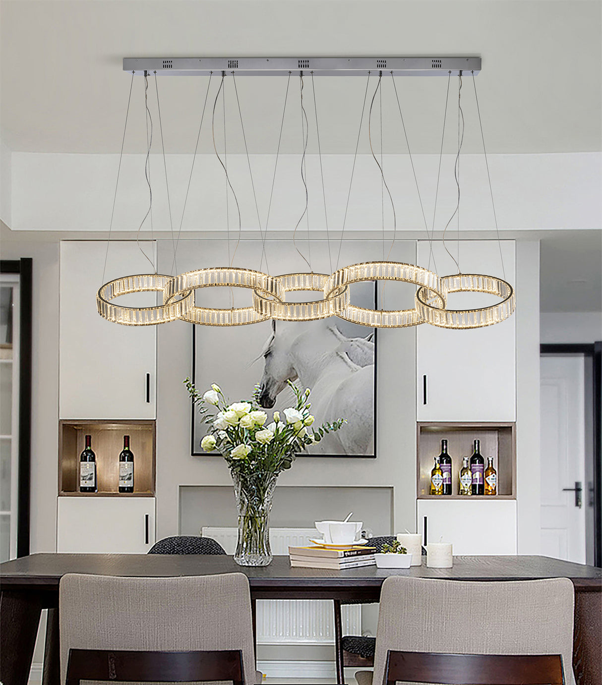 מנורת תלייה קריסטל חוליו דגם| C