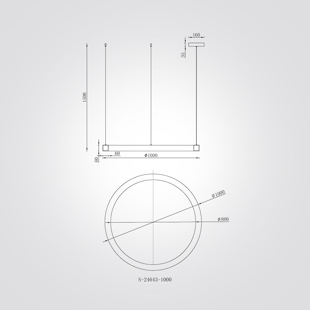 מנורת תלייה מונטנגרו אלבסטר| Φ100 CM