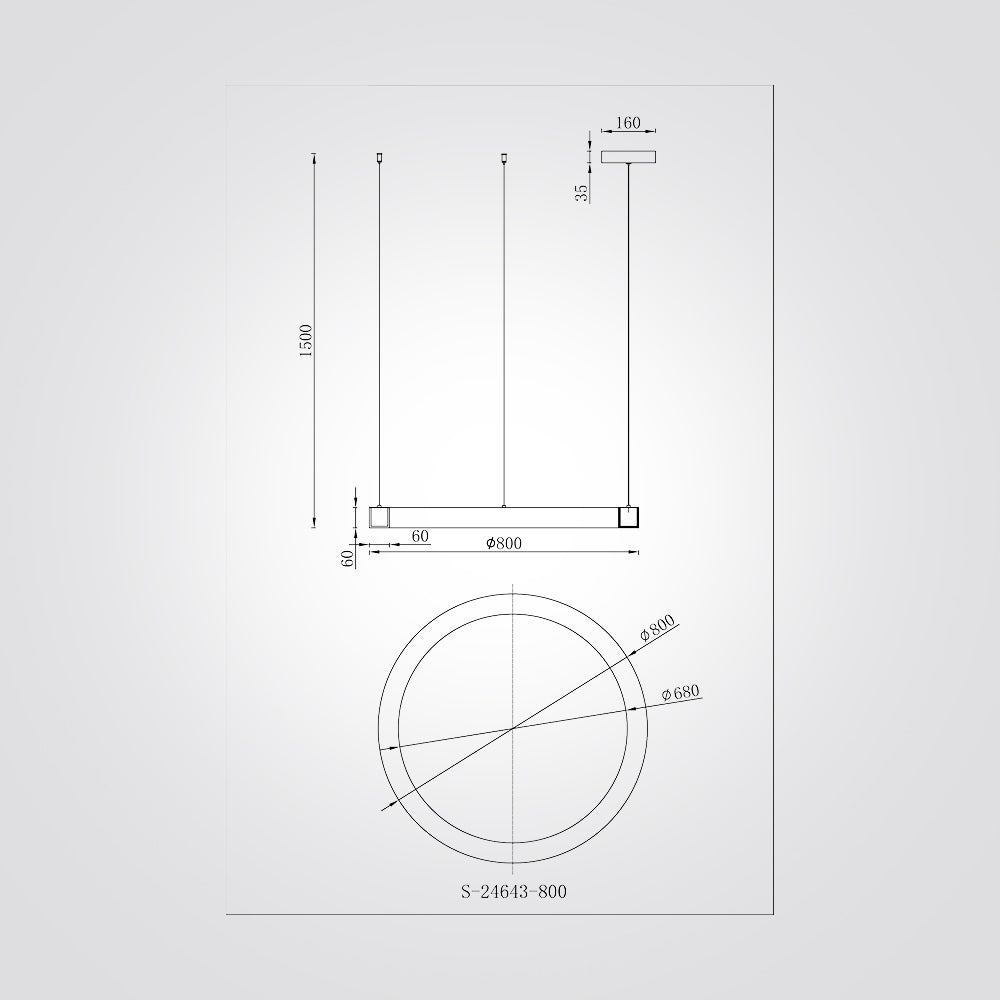 מנורת תלייה מונטנגרו אלבסטר| Φ80 CM