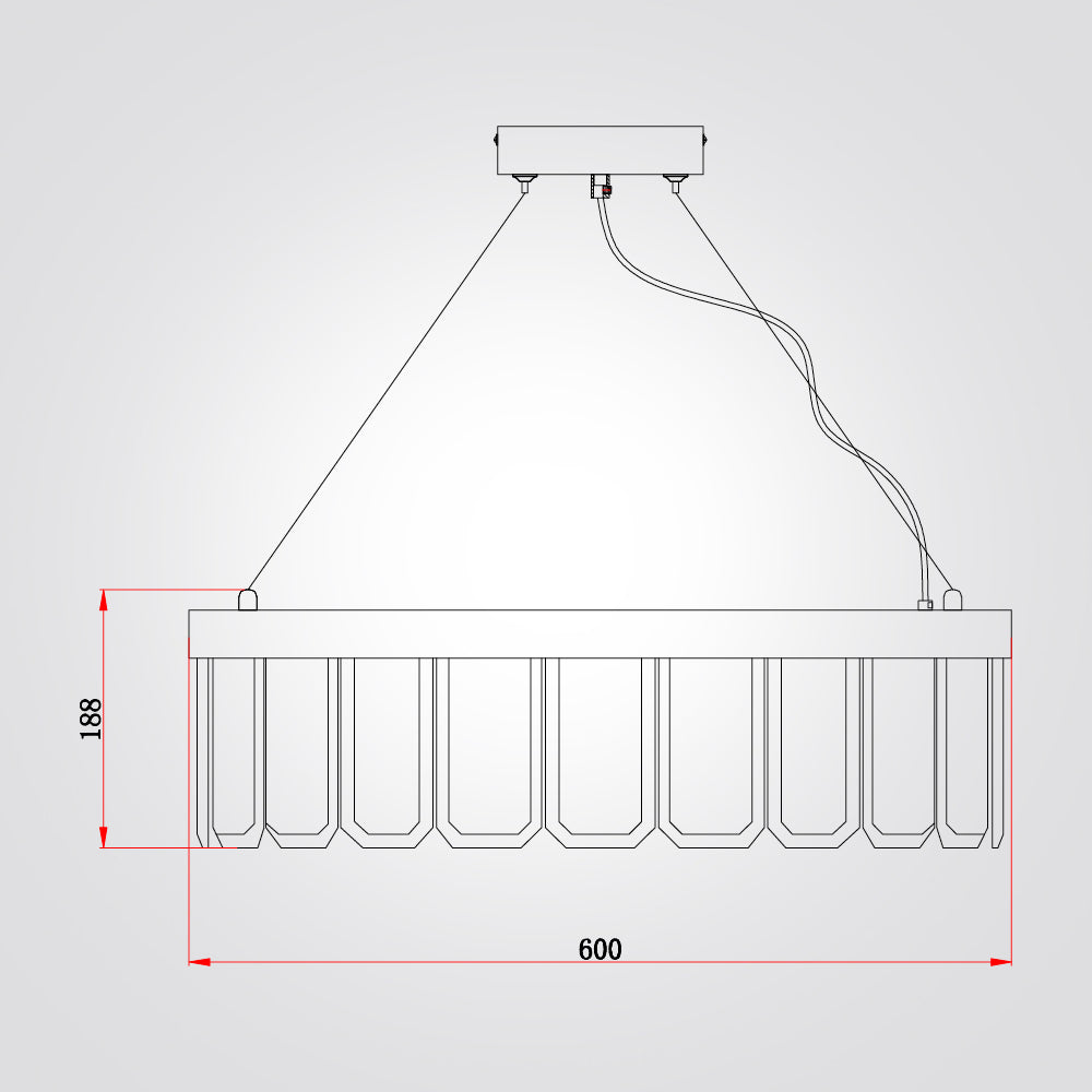 מנורת תלייה מרלבורו שיש ספרדי