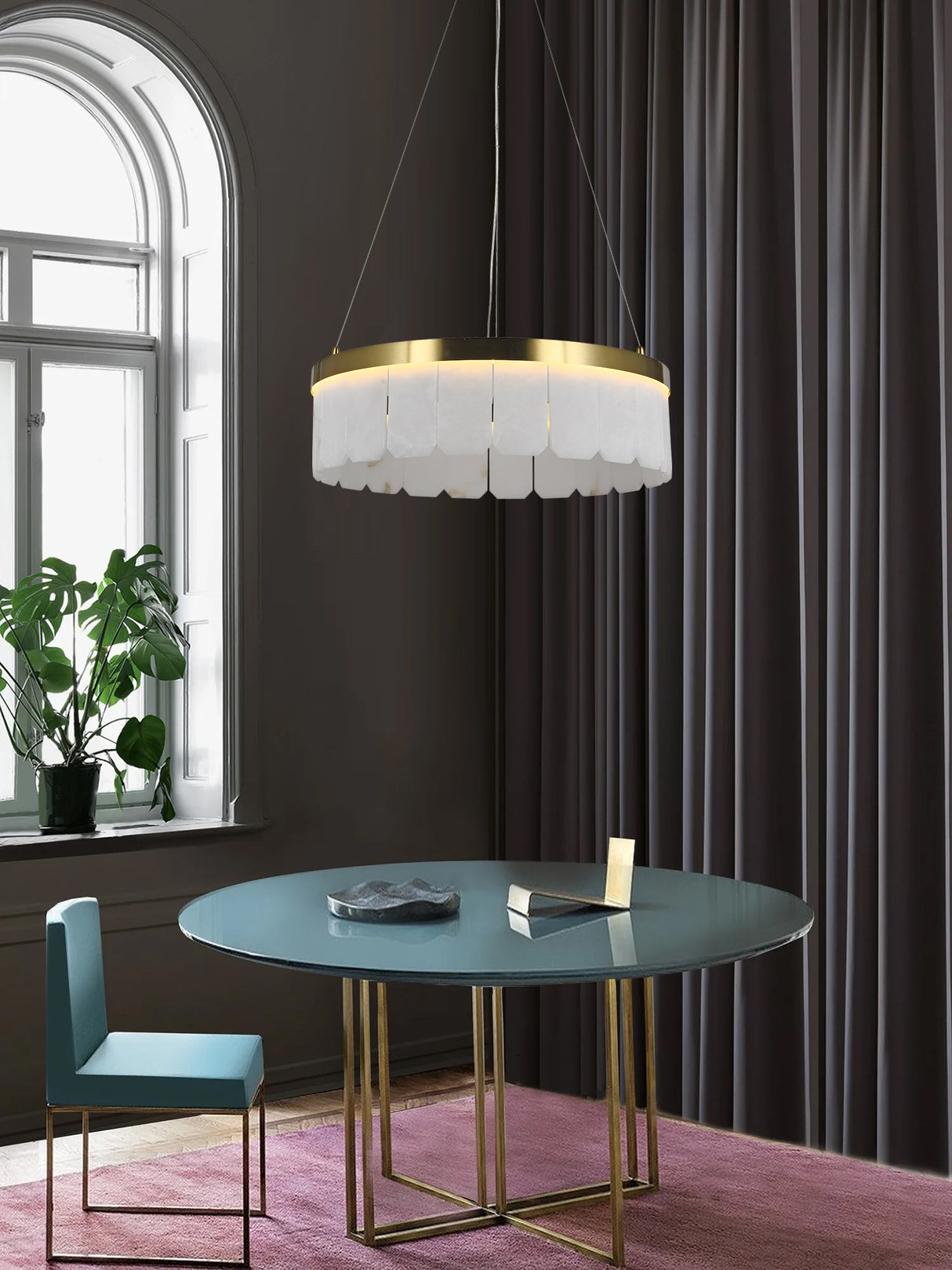 מנורת תלייה מרלבורו שיש ספרדי