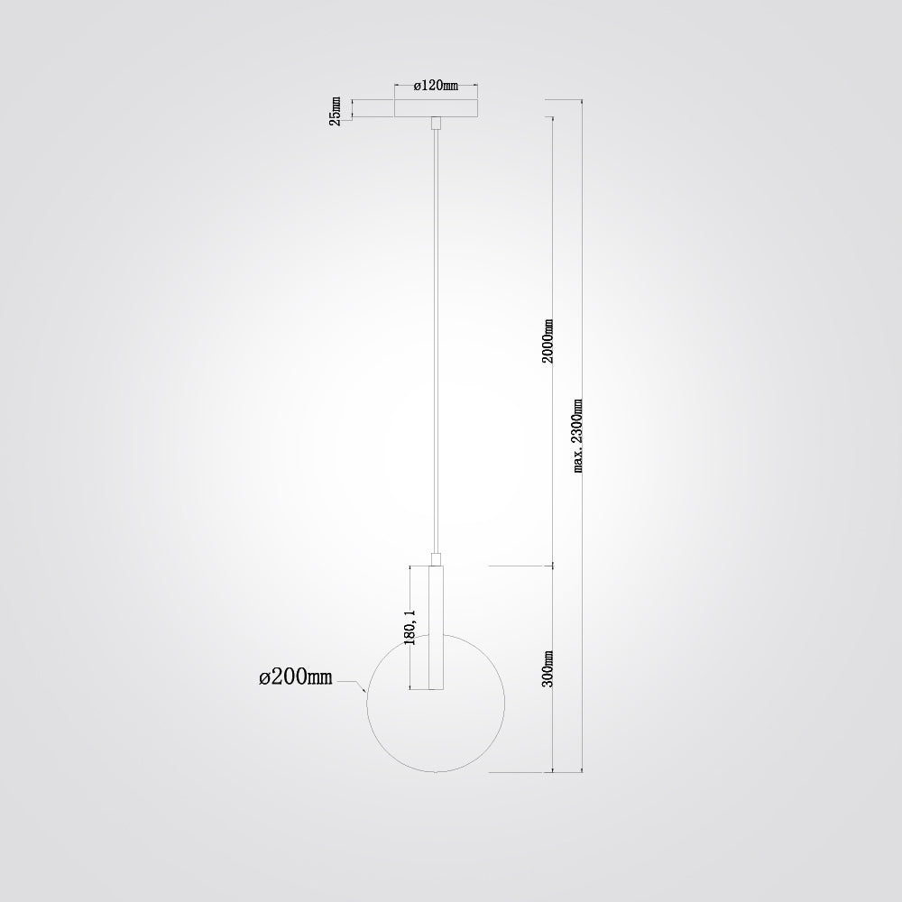 מנורת תלייה סאמי דגם| B