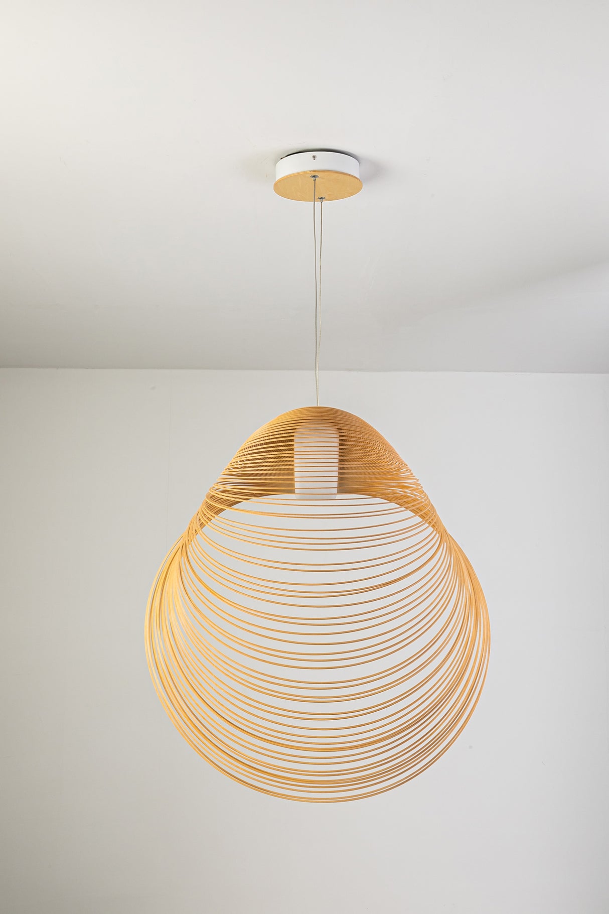 מנורת תלייה סאמי עץ טבעי דגם| C