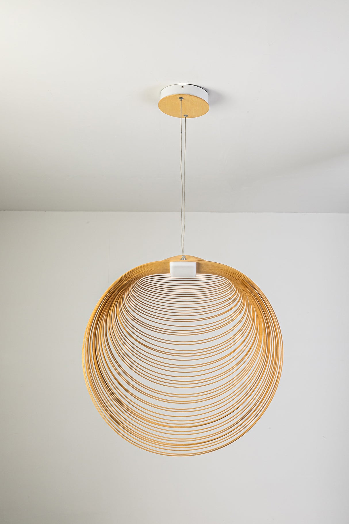 מנורת תלייה סאמי עץ טבעי דגם| C