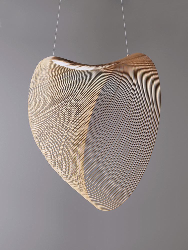 מנורת תלייה סאמי עץ טבעי דגם| C