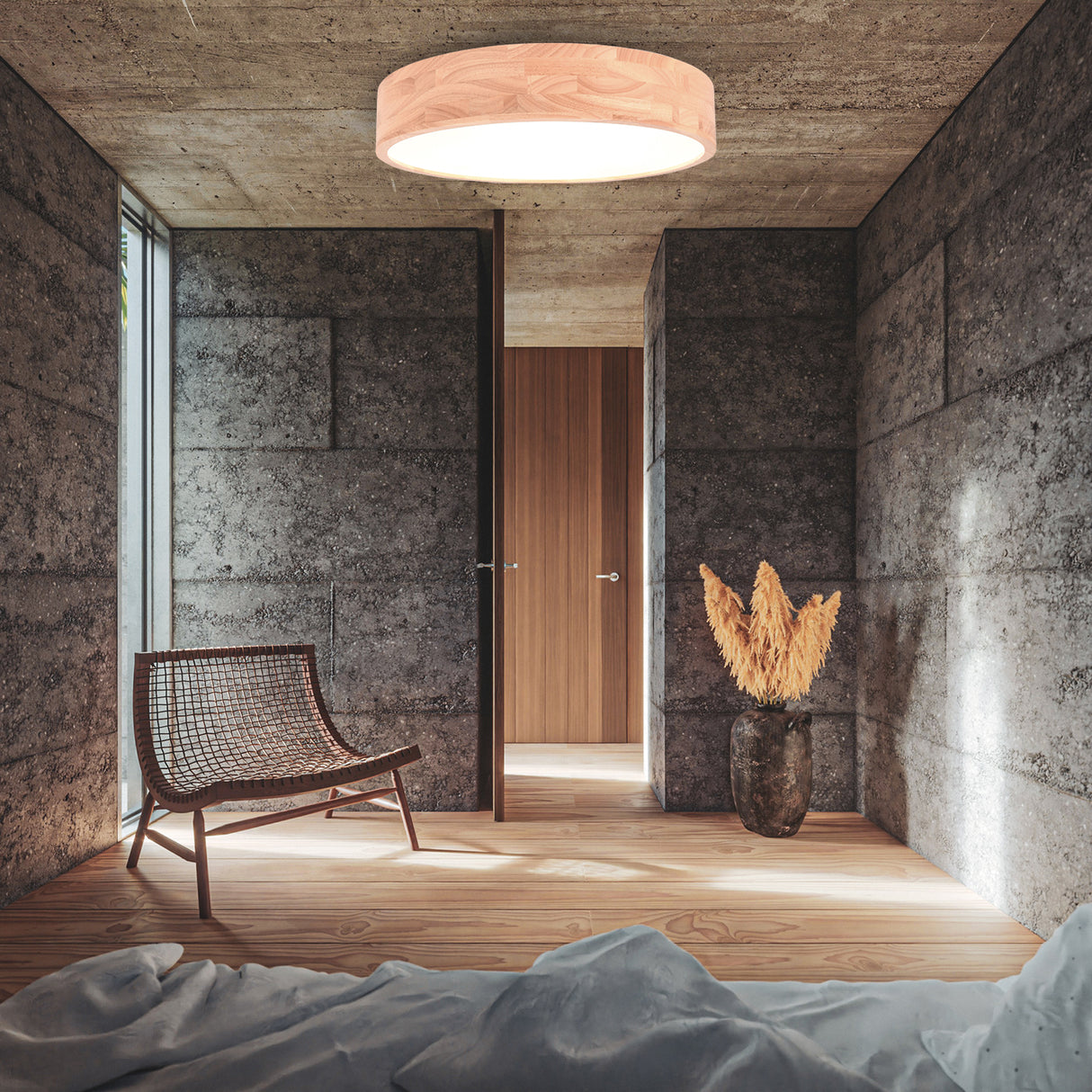 צמוד תקרה ברוש לד| עץ טבעי| Φ40| Φ60| Φ80| CCT