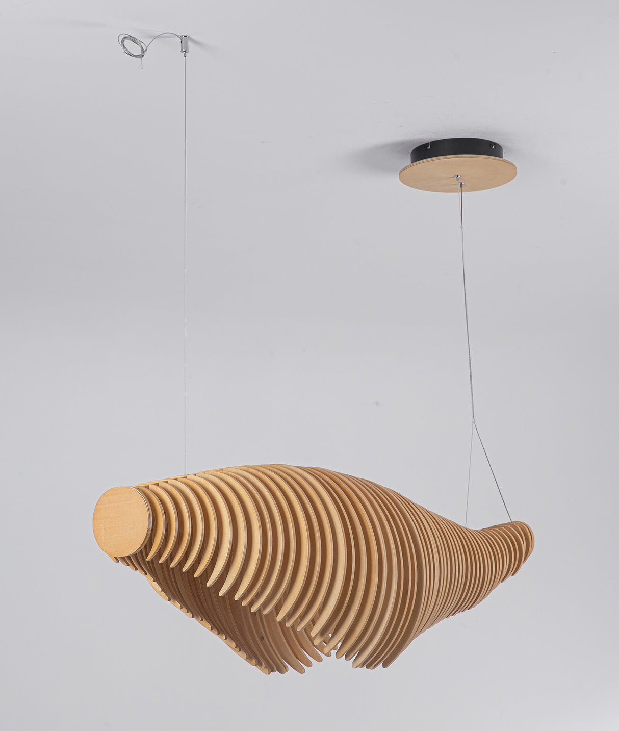 מנורת תלייה אמסטרדם עץ טבעי דגם| B