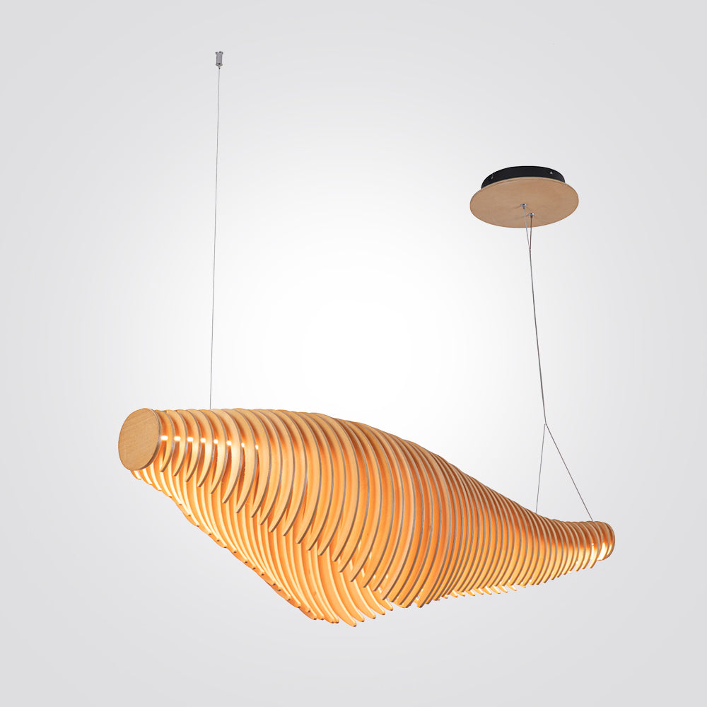 מנורת תלייה אמסטרדם עץ טבעי דגם| B