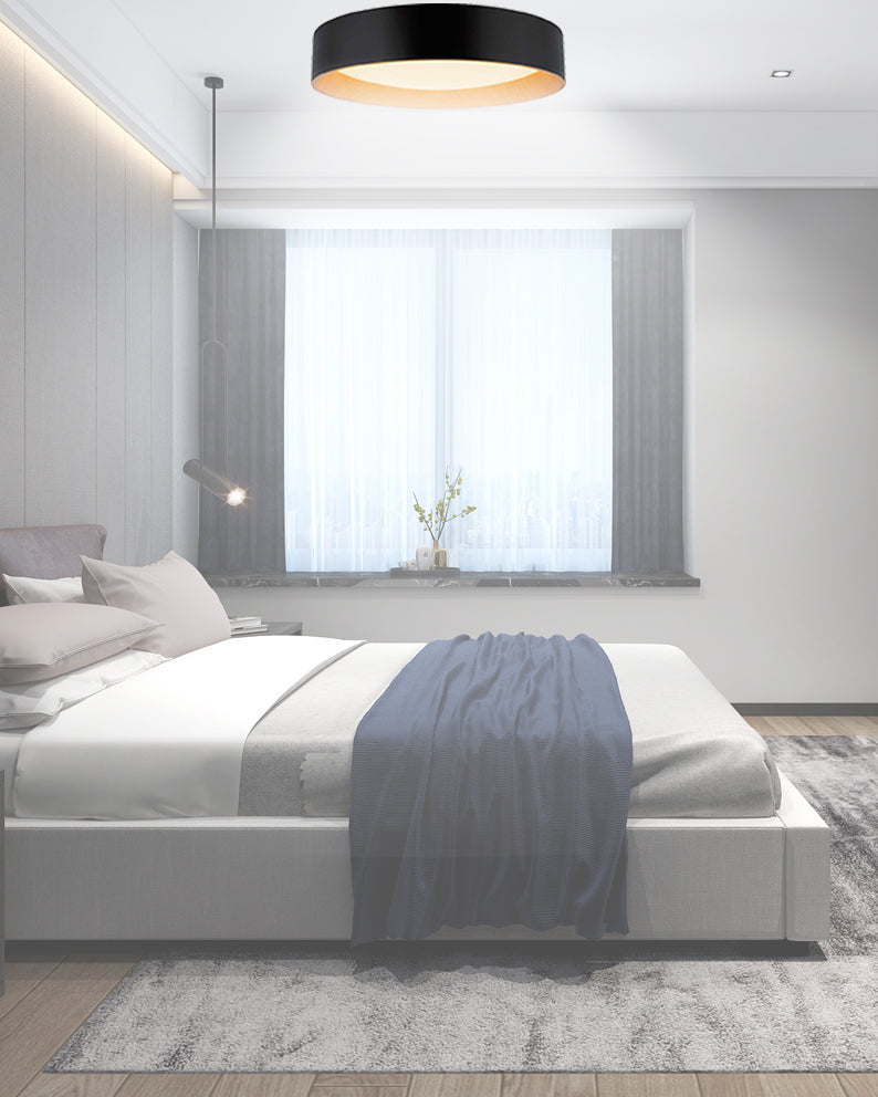 צמוד תקרה סאמר לד | 72W| CCT | Φ49| שחור+ עץ