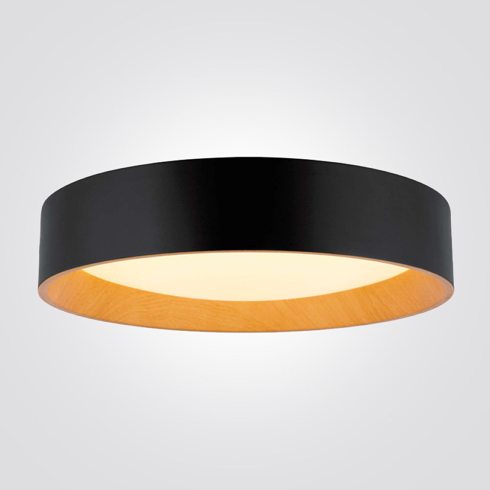 צמוד תקרה סאמר לד | 72W| CCT | Φ49| שחור+ עץ