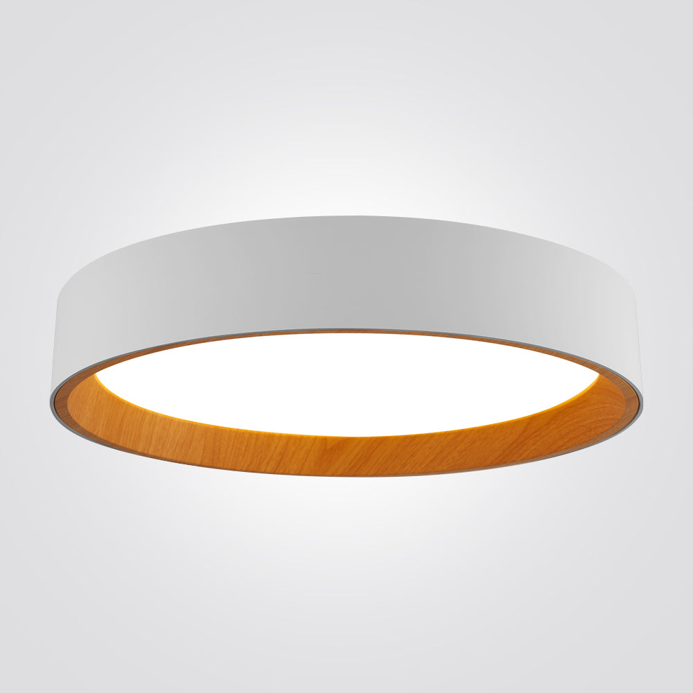 צמוד תקרה סאמר לד | 72W| CCT | Φ49| לבן+ עץ