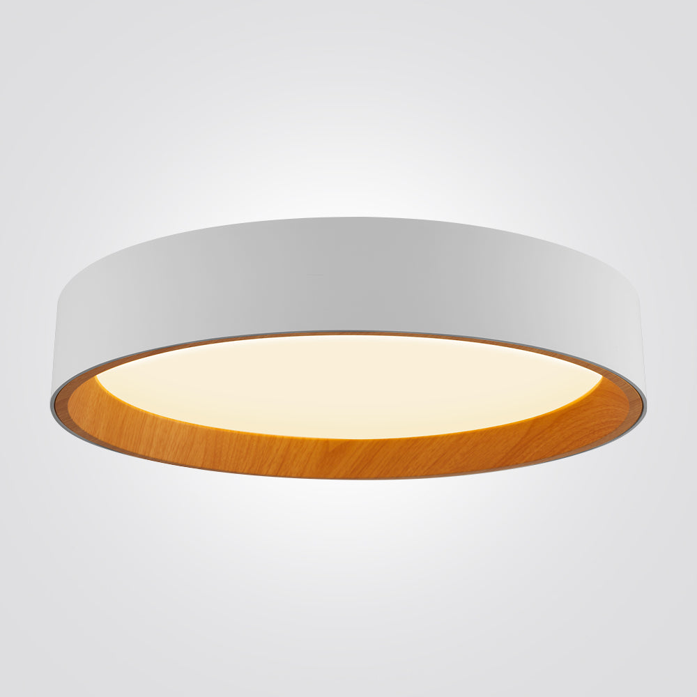 צמוד תקרה סאמר לד | 72W| CCT | Φ49| לבן+ עץ