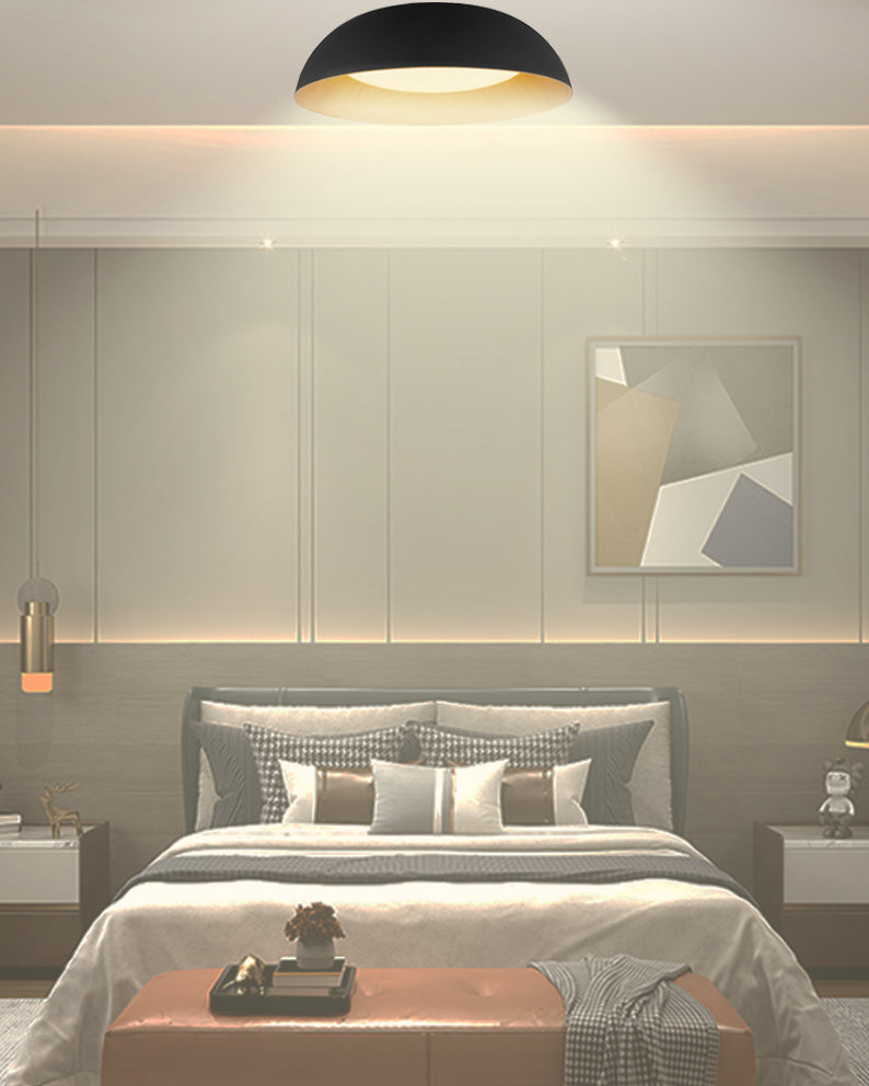 צמוד תקרה טורונטו לד | 72W| CCT | Φ50| שחור+ עץ