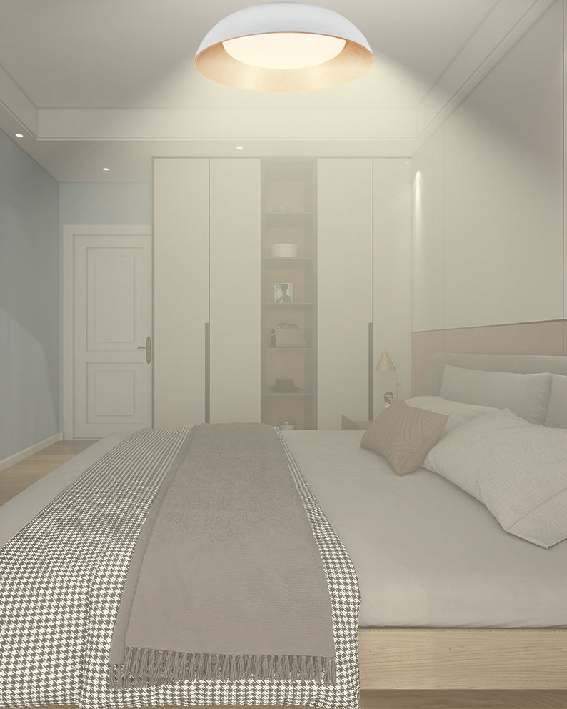 צמוד תקרה טורונטו לד | 72W| CCT | Φ50| לבן+ עץ