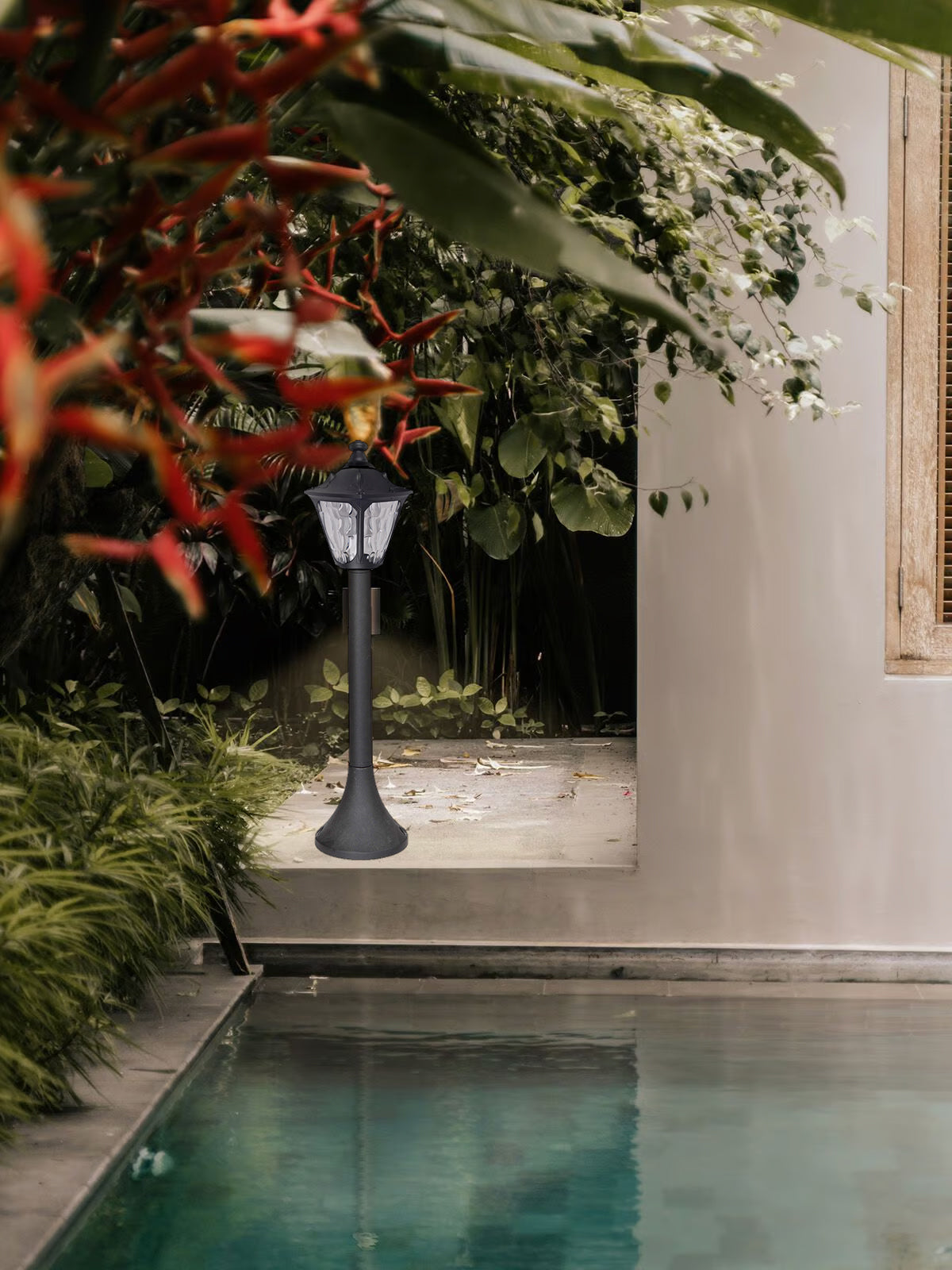 עמוד תאורה חוץ לגינה ניר| שחור