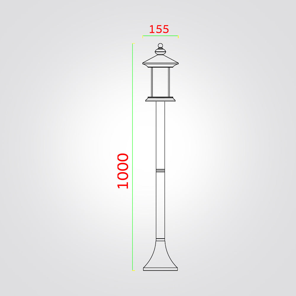 עמוד תאורה חוץ לגינה קיין