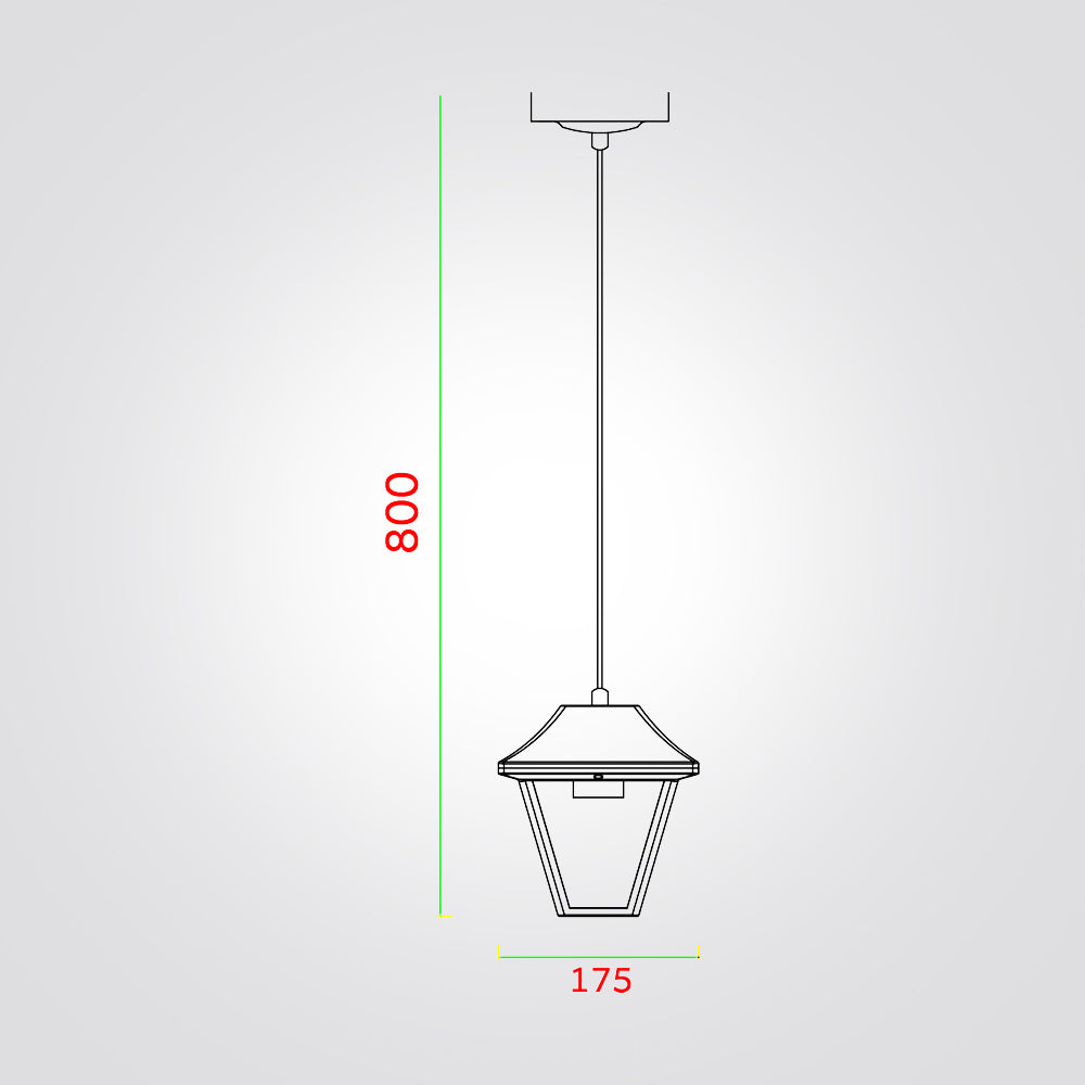 מנורת תלייה חוץ גינה גריפין