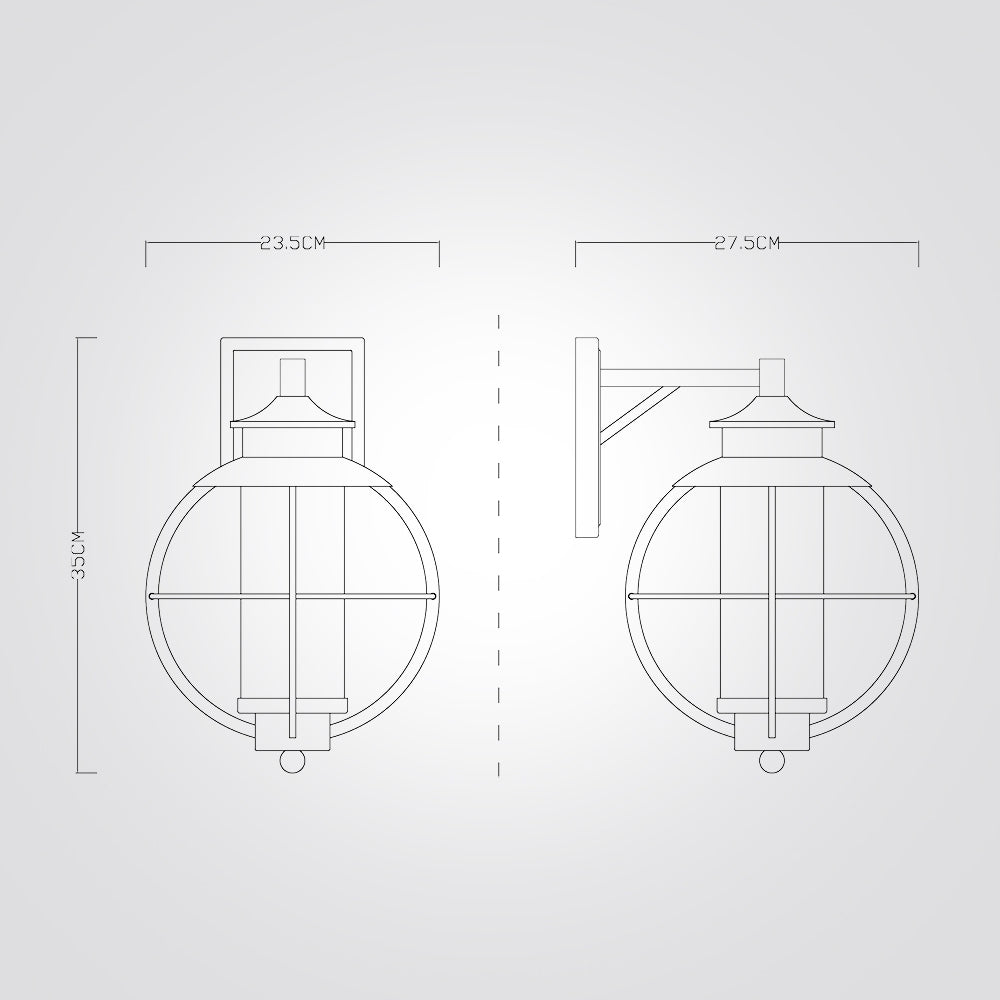 מנורת קיר גינה חוץ פרפוש דגם | A