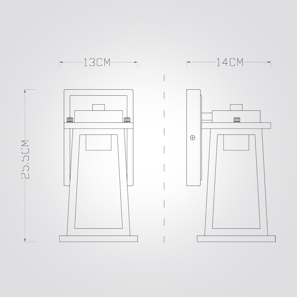 מנורת קיר גינה חוץ פרפוש דגם | C