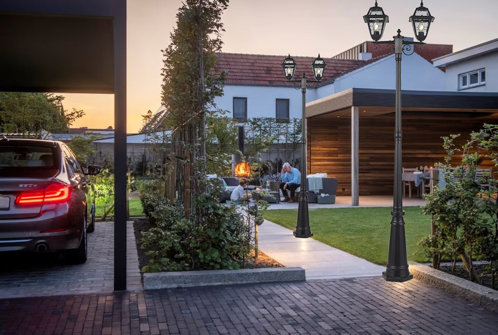 עמוד תאורה חוץ לגינה זוגי גיימס | 200 ס"מ