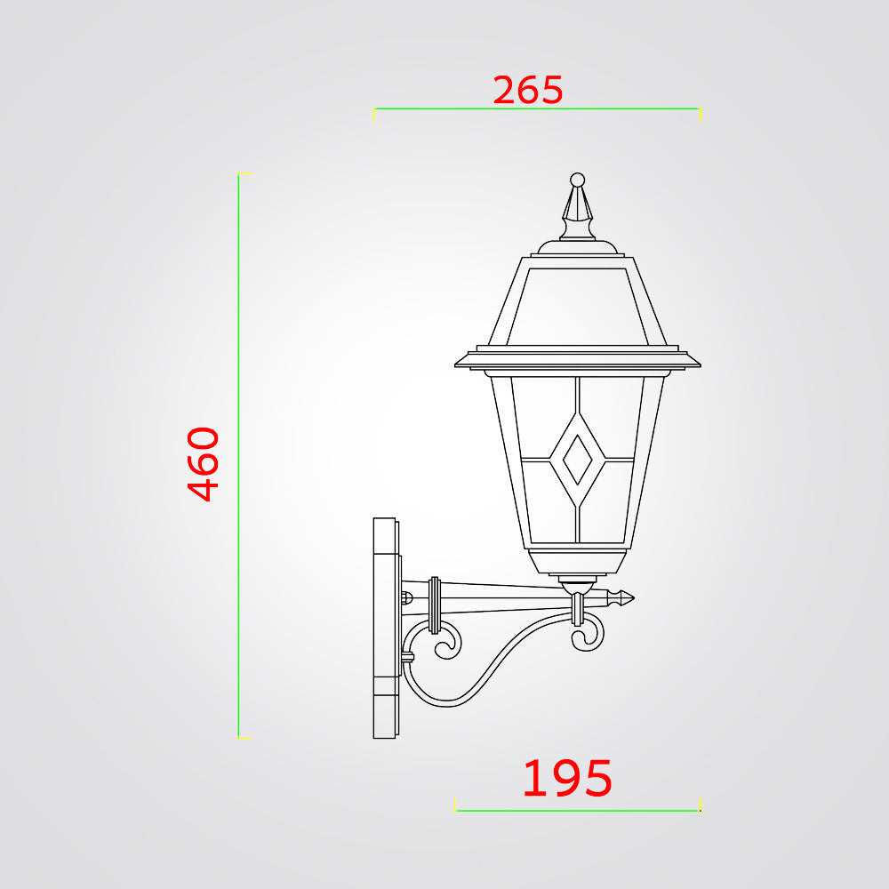 מנורת קיר גינה חוץ גיימס