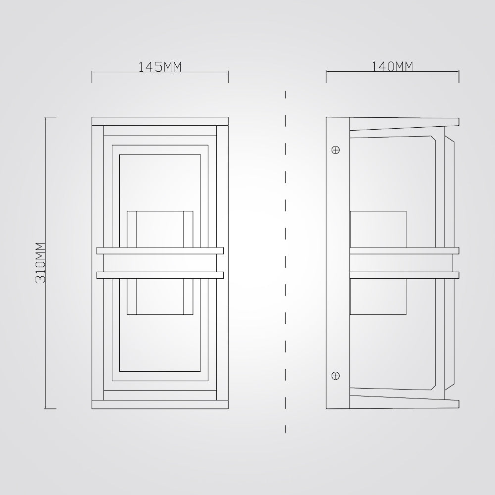 מנורת קיר גינה חוץ אבנר| דגם B