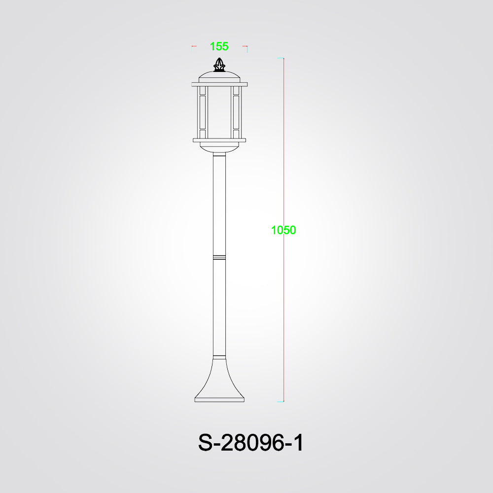 עמוד תאורה חוץ לגינה בולגרי