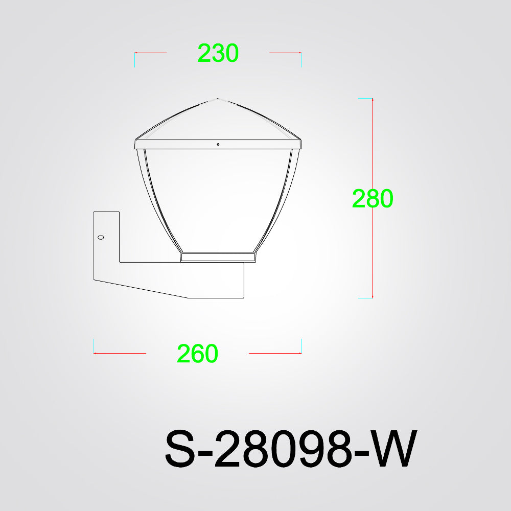 מנורת קיר גינה חוץ לוקס