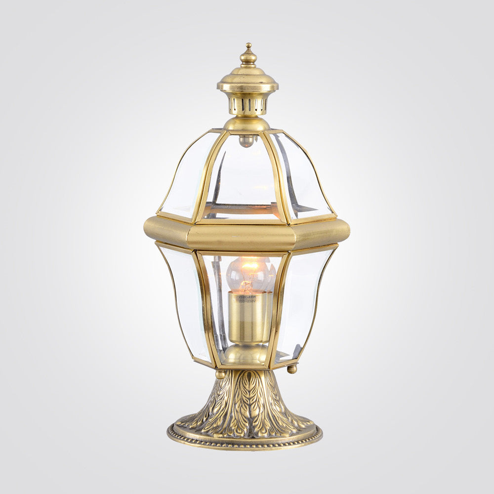 מנורת גינה חוץ מעקה גלבוע | פליז