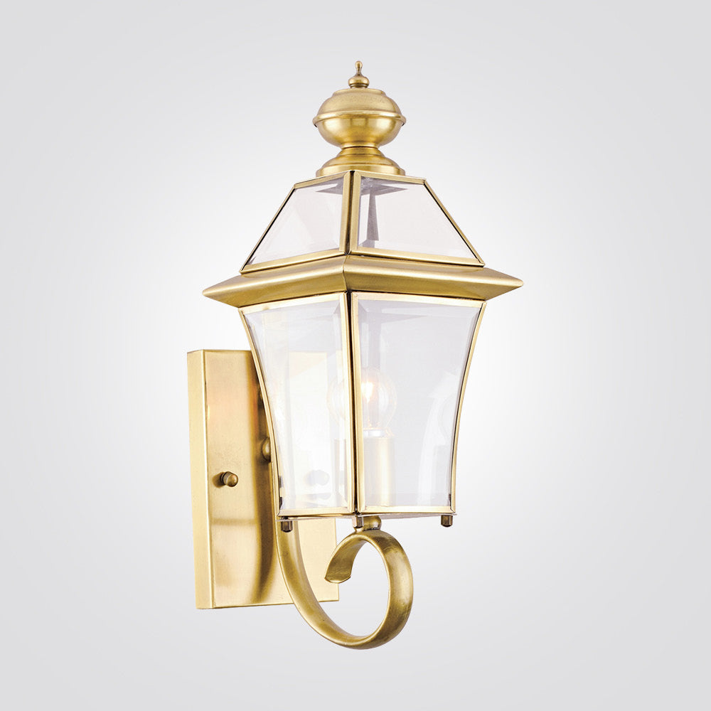 מנורת קיר גינה חוץ קציר | פליז | דגם -M