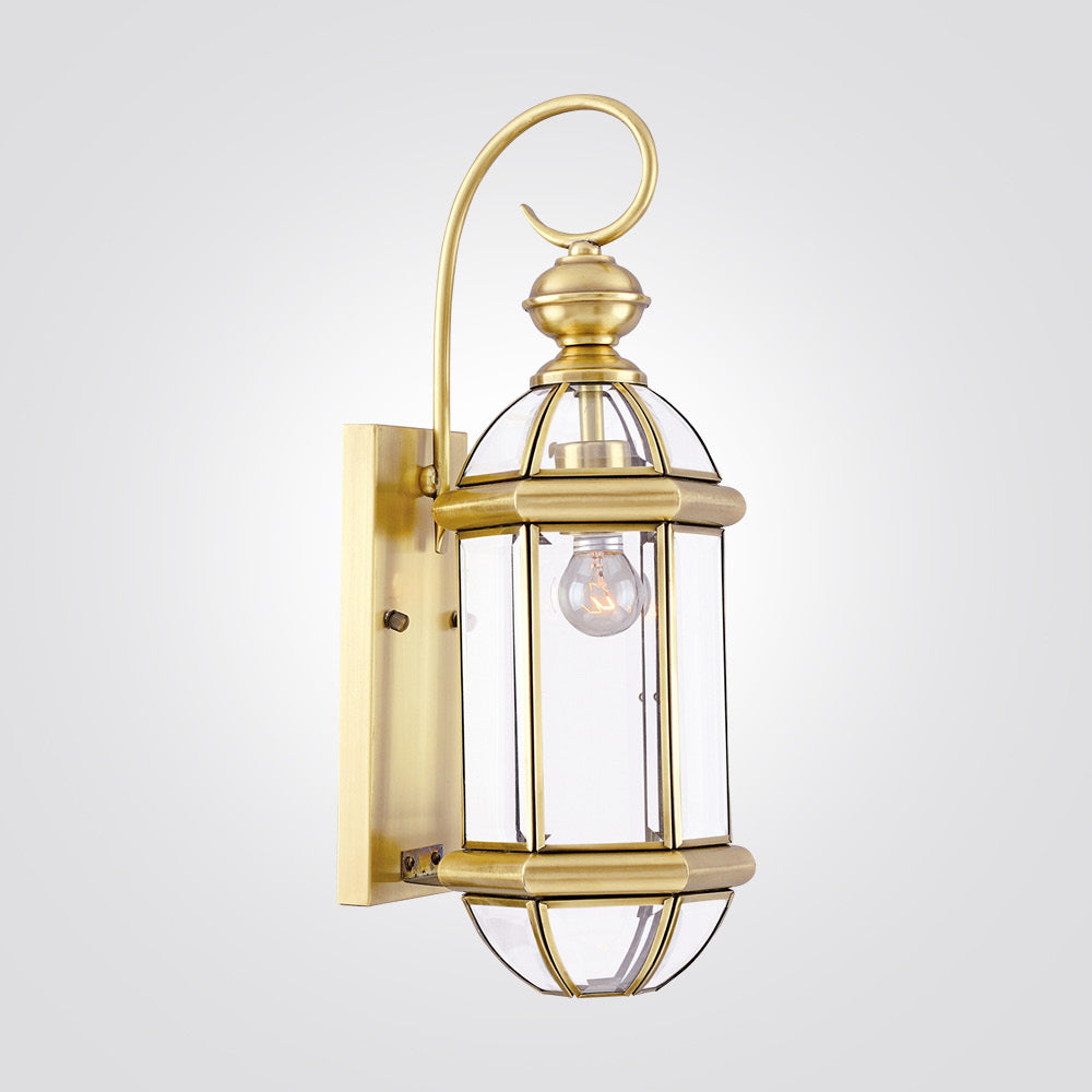 מנורת קיר גינה חוץ פליז | דגם -גדיש