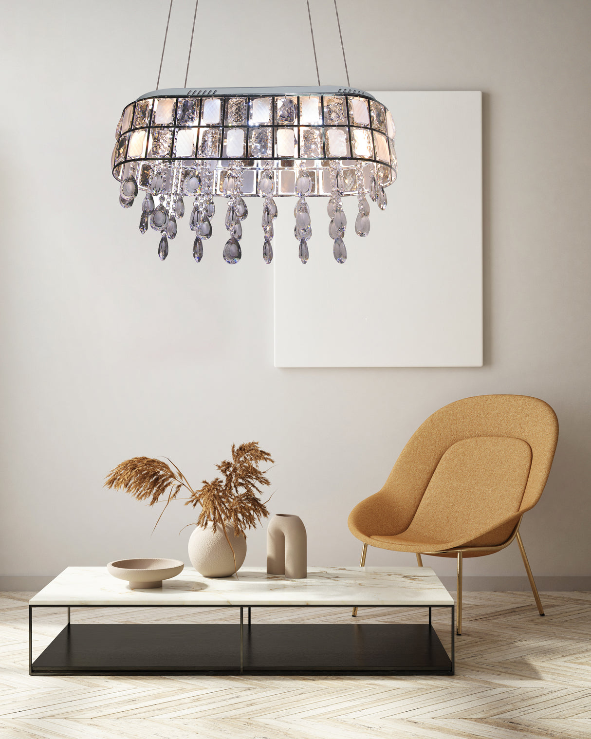 מנורת תלייה קריסטל סן מרינו