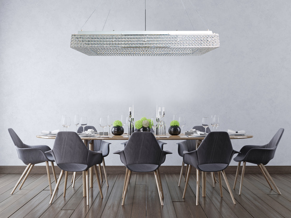 מנורת תלייה קריסטל מון