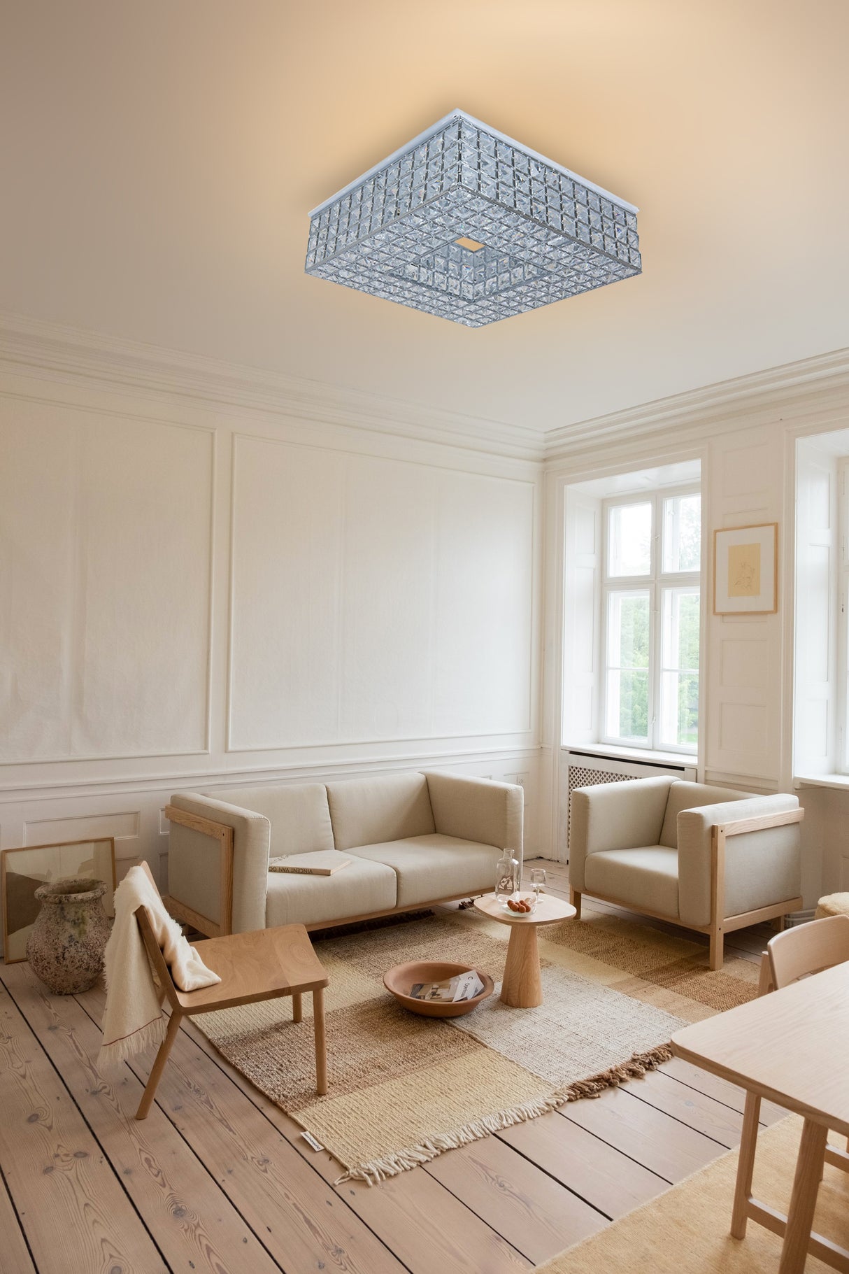 צמוד תקרה קריסטל מלינדה| G9