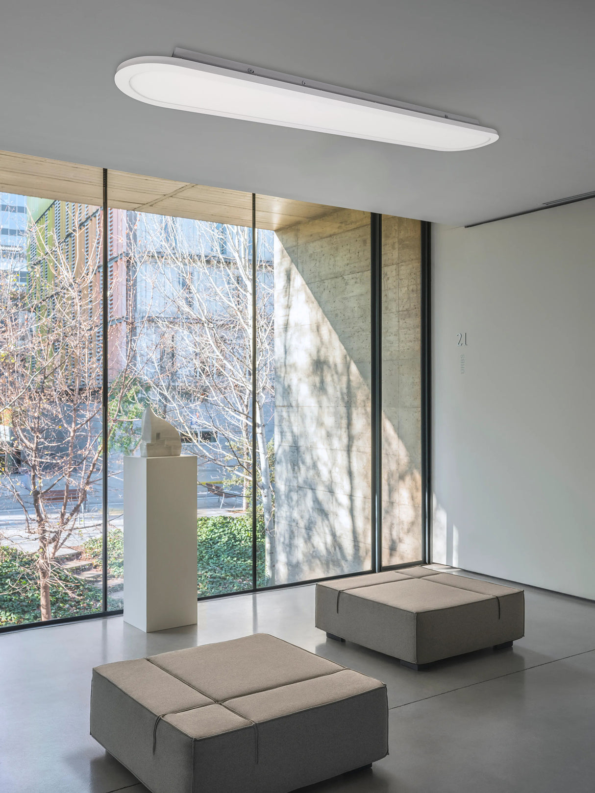 פאנל לד צמוד תקרה מלבני איריס סרקל לד| שחור| לבן| זהב| 73X13ס"מ