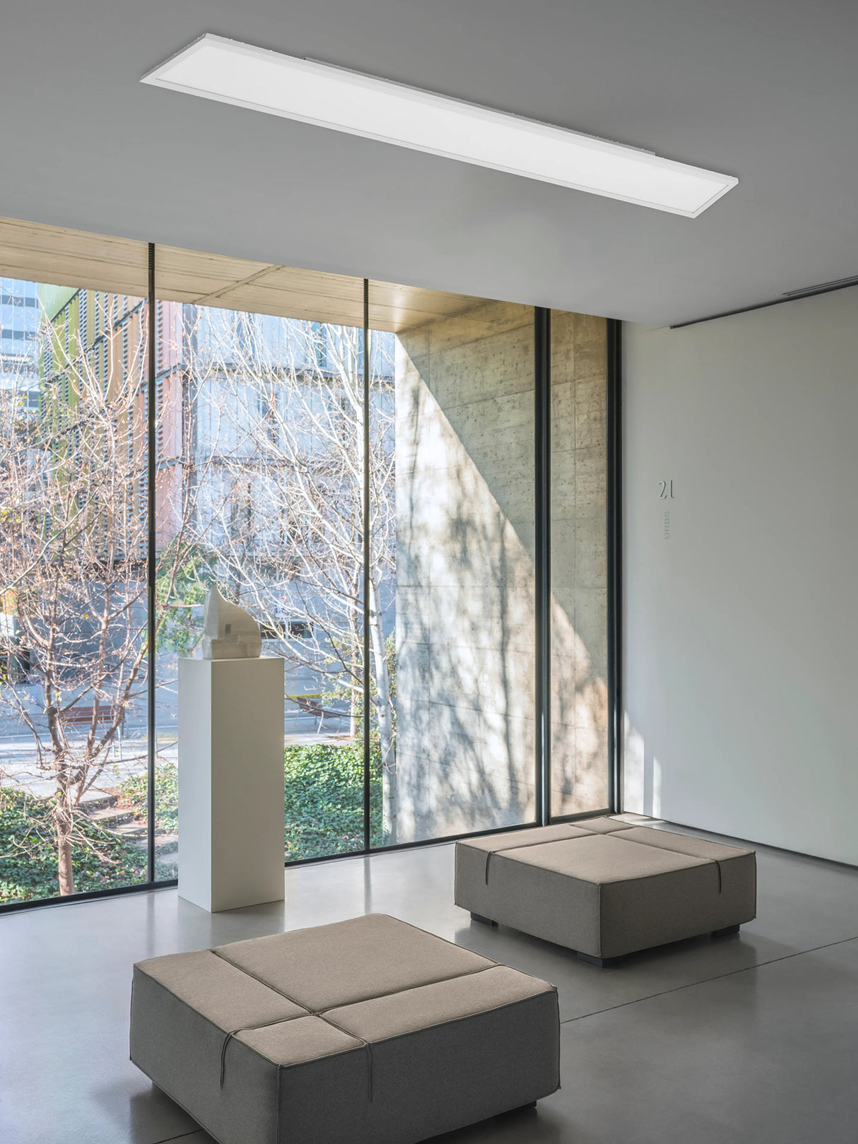 פאנל לד צמוד תקרה מלבני איריס לד| שחור| לבן| זהב| 120X15ס"מ