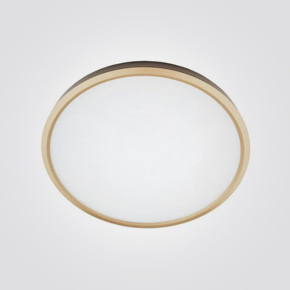 פאנל לד צמוד תקרה 48W שחור|זהב| לבן| עץ| CCT| Φ50