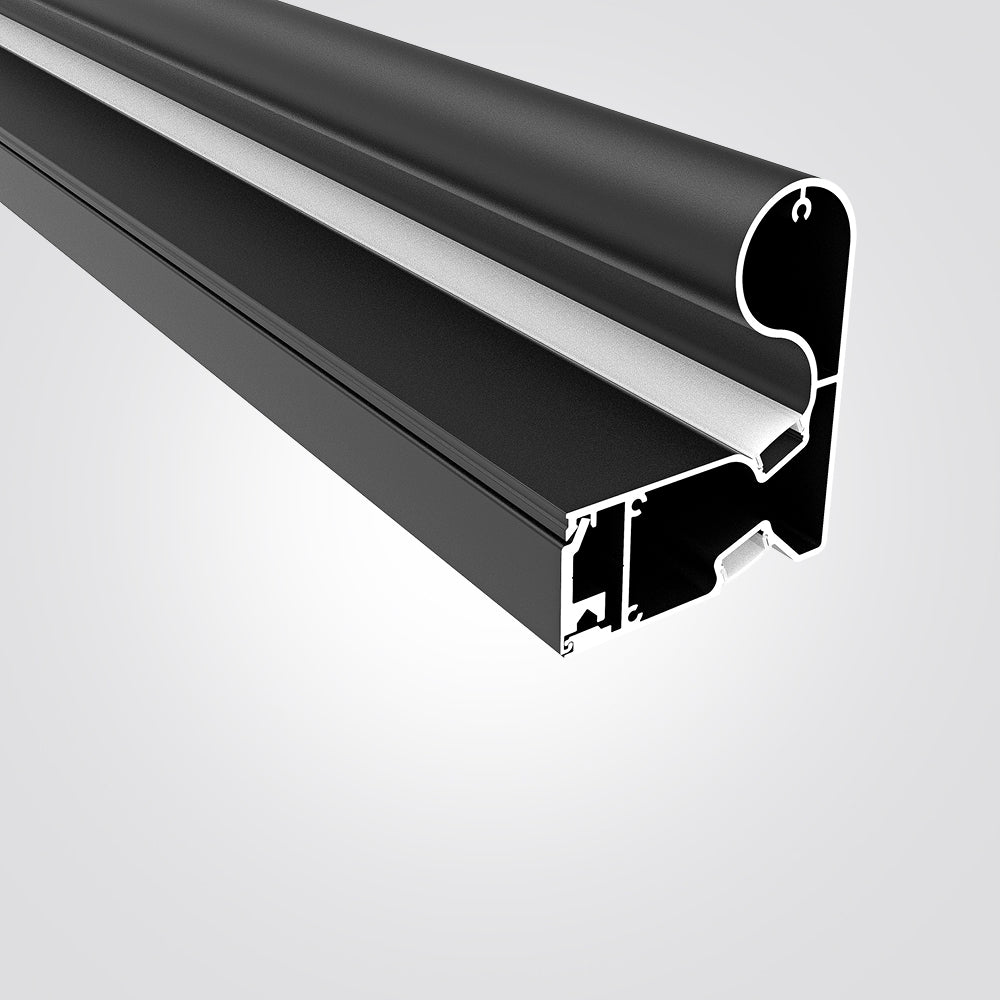 פרופיל תאורה אלומיניום מעקה למדרגות| שחור