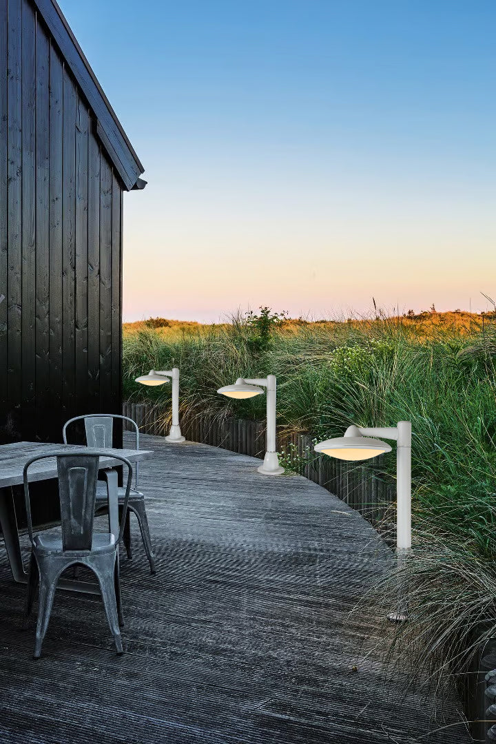 עמוד תאורה חוץ לגינה לד נונה| לבן