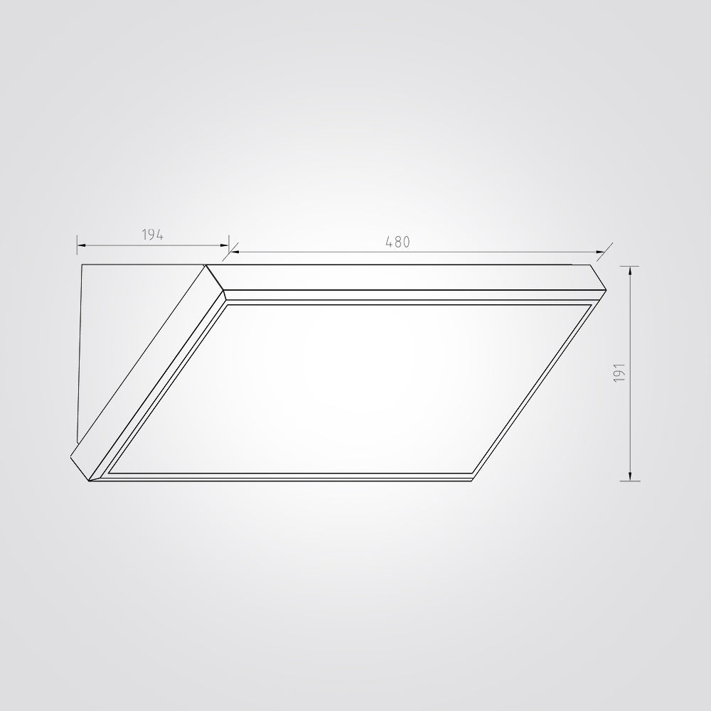 מנורת קיר גינה חוץ לד רוז 36W| שחור| לבן| 3000K