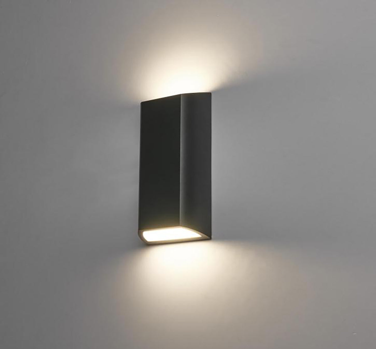 מנורת קיר גינה חוץ אפ-דאון לד מימו שחור| לבן