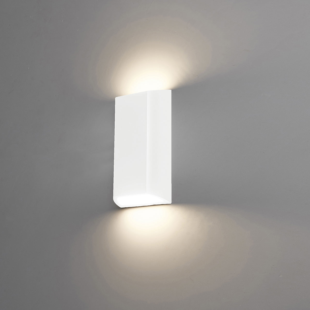 מנורת קיר גינה חוץ אפ-דאון לד מימו שחור| לבן