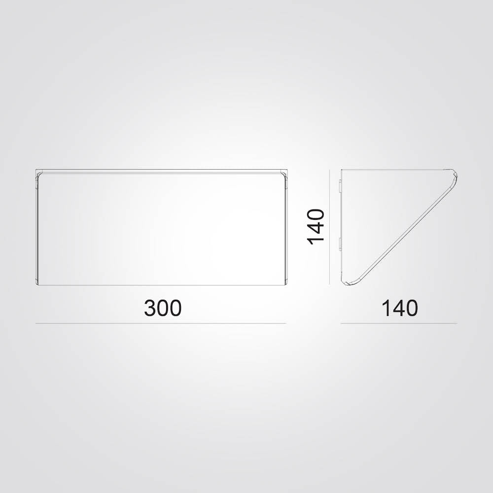 מנורת קיר חוץ ספרינט 36W שחור| לבן| אפור